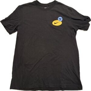 Nike Black Tee with Yellow and Blue Accents